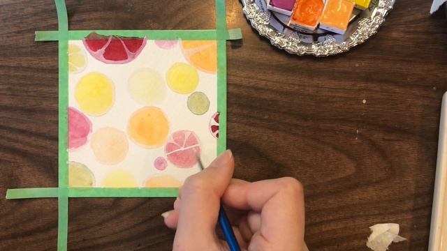 Watercolor Citrus Paint Your Style | Painting Details with a Hand Tremor смотреть онлайн