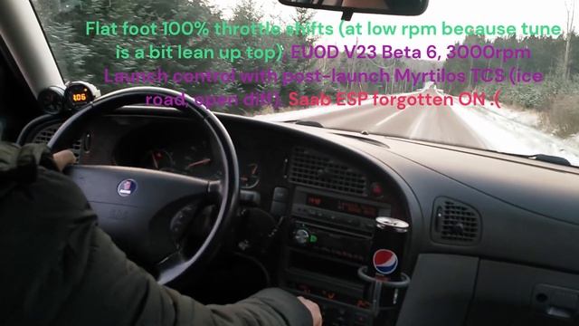 Saab 9-5 Aero, first test with flat foot shifting смотреть онлайн