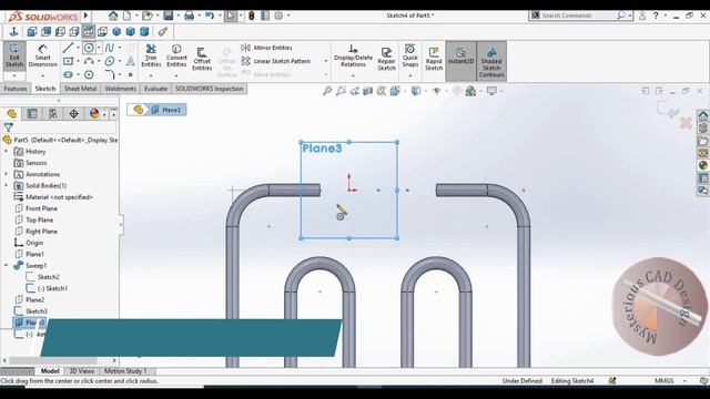 Heater Design in solidworks | How to Design Heater with help of swept & lofted | #8 смотреть онлайн