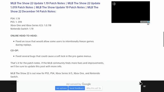 *NEW* MLB The Show 22 Update 1.19 смотреть онлайн