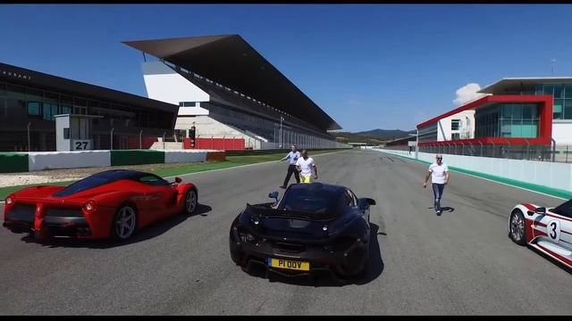McLaren P1 v La Ferrari v Porsche 918 смотреть онлайн