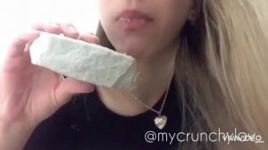 Природный мел Новый Оскол. В разных видах и с разными мелоежками. Хруст мелом. Асмр