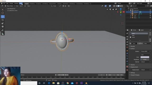 Ring with stone in blender 2.8(Hindi) beginner tutorial смотреть онлайн