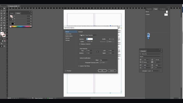 How To Add 2 Columns In InDesign - Make Text Span 2 Columns