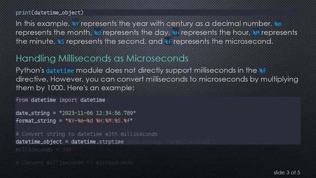 Converting String to Datetime in Python with Milliseconds смотреть онлайн