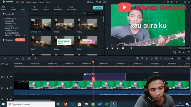CARA MENAMBAH TEXT DI FILMORA 9 !!! смотреть онлайн