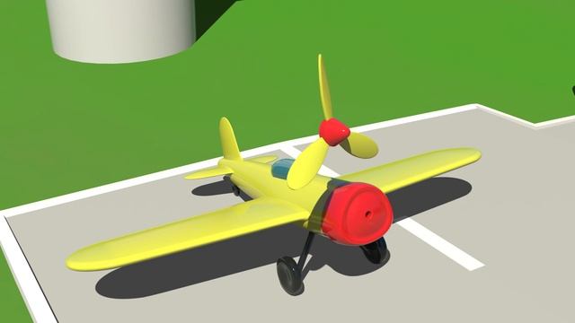 Развивающий мультфильм про самолеты 3D аэропорт. Учим цифры 4