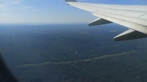 Взлет посадка самолета  Вид из иллюминатора  Рейс Красноярск Москва