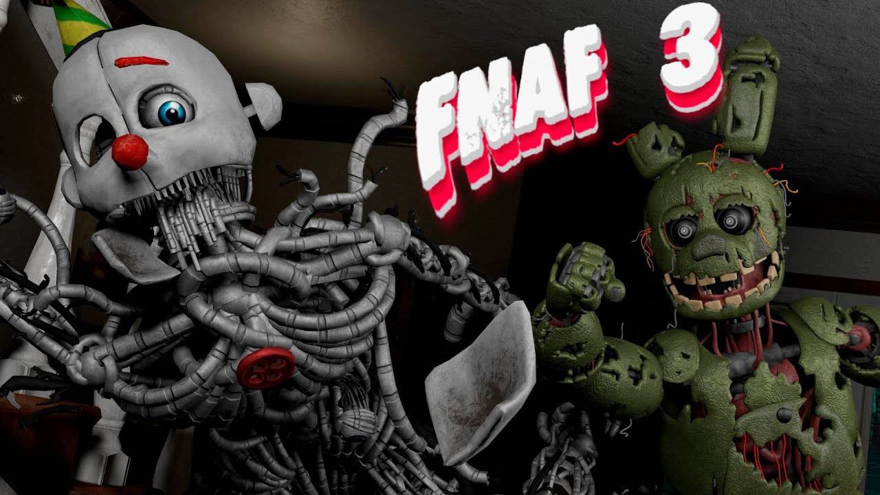 Спрингтрап ВЫРУБАЕТ ЭННАРДА и играет во FNAF 3 (3 Ночь) ФНАФ АНИМАЦИЯ смотреть онлайн