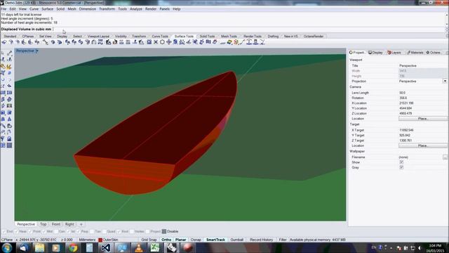 Rhino Naval Architect Toolbox Demo смотреть онлайн
