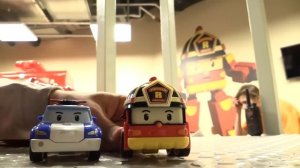 Видео из игрушек Робокар Поли. Пожарная Машина в Кидбург