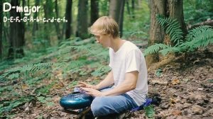 Двухсторонний Глюкофон "ПОЛЕ" (E-minor - D-major) / Double Dide Steel Tongue Drum “Field”