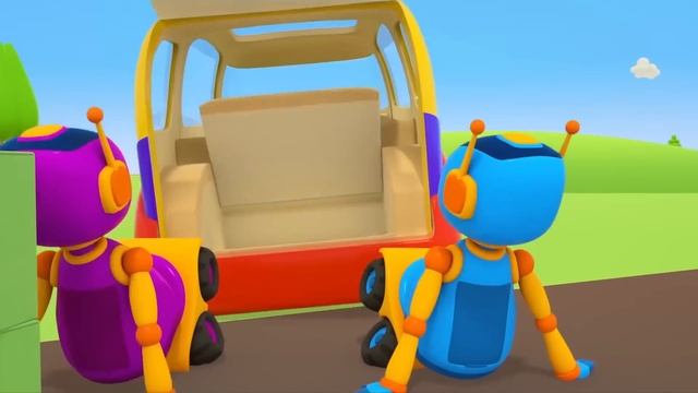 Автомастерская Левы чинит автобус после аварии! Мультики про машинки для малышей Веселая Школа смотреть онлайн