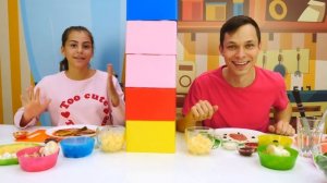 Пицца челлендж - Вика и Федор готовят вкусняшки - Видео игры онлайн.