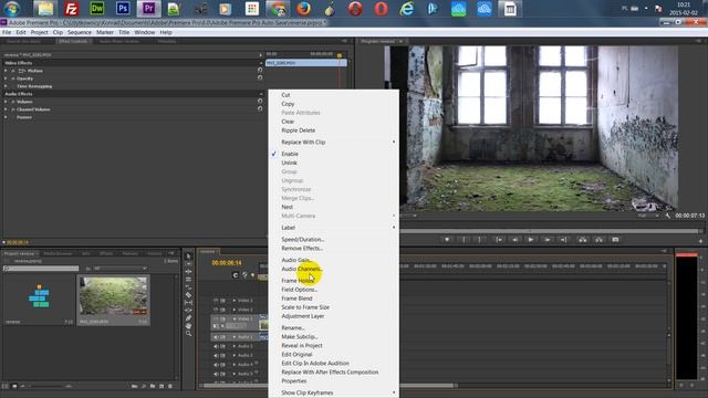 Jak puścić film od tyłu? | How to reverse clip? | Adobe Premiere Pro CS6 смотреть онлайн