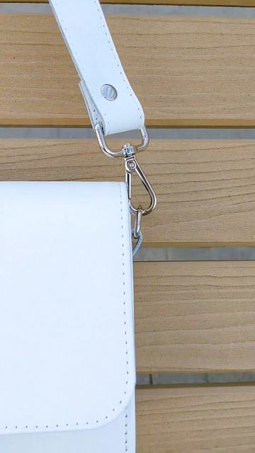 Женская сумка из натуральной кожи Small Keeper цвет белый смотреть онлайн