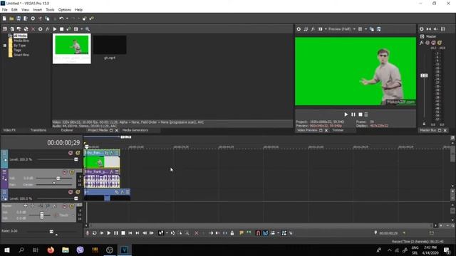 How To Remove Green Screen In Sony Vegas Pro 15 WORKING 100% (2020) смотреть онлайн