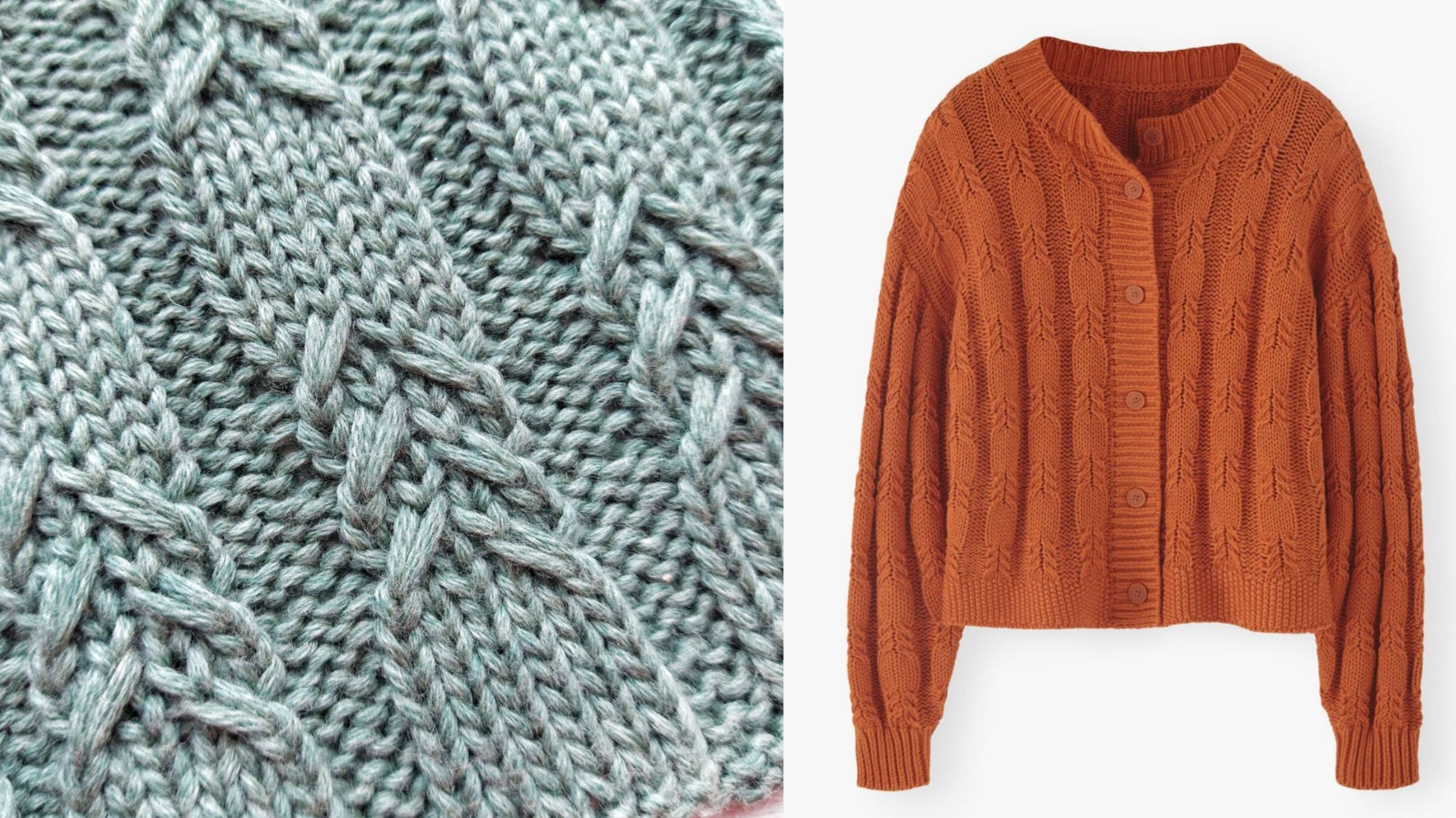 Симпатичный узор со жгутами для вязания женских, мужских и детских изделий смотреть онлайн