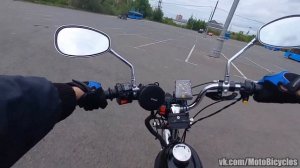 Мой первый тест 4т веломотора и тест Мотовела Алексея Мазепова 2т Yamaha Jog + Коробка передач