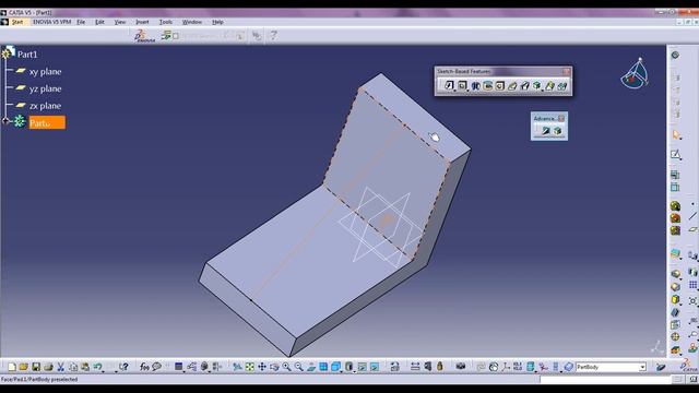 How to use Rib (Stiffener) in CATIA V5 ? смотреть онлайн