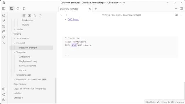 Kom igång med Obsidian - (8) Att se data med Dataview смотреть онлайн