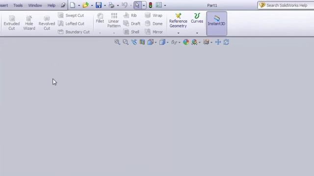 Start SolidWorks and overview of screen смотреть онлайн
