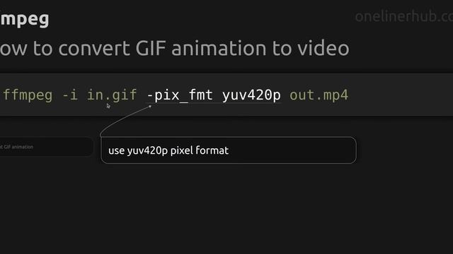 How to convert GIF animation to video #ffmpeg смотреть онлайн