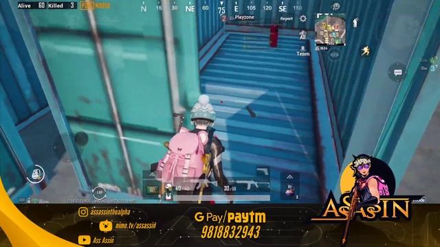 PUBG MOBILE LIVE WITH ASSASSIN! смотреть онлайн