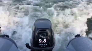 лодочный мотор ХАНКАЙ 9.8 первый запуск ,обратные клапана. обкатка.  заказ: вацап89525638950