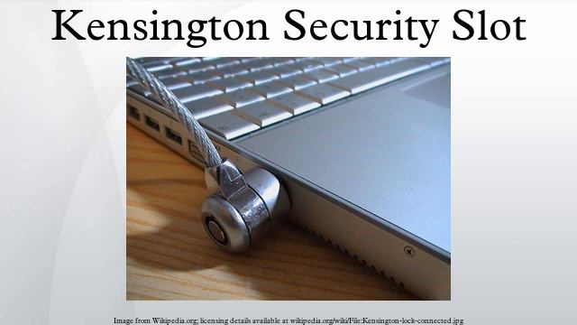 Kensington Security Slot