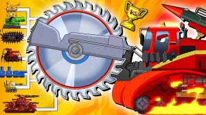 Мультики про танки для детей, яркие мультфильмы для малышей, Зверь с лезвиями на ракетном топливе