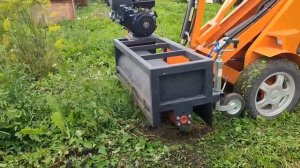 вездекос с металлическими ножами для бурьяна