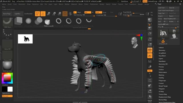 How to Work with Curve Brushes in Zbrush? | Lesson 6 | Chapter 3 | Zbrush 2021.5 Essentials Trainin смотреть онлайн