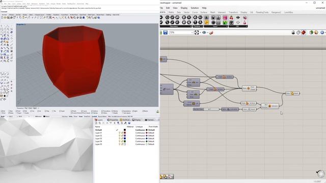 Rhinoceros 6 and Grasshopper Watertight Solid Cup Form смотреть онлайн