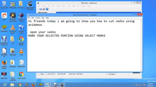 HOW TO CUT VIDEO USING AVIDEMUX смотреть онлайн