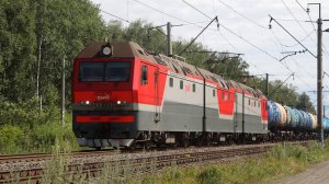 Новые электрички и другие поезда на перегоне Кармак - Подъём Свердловской железной дороги. Июль 2024