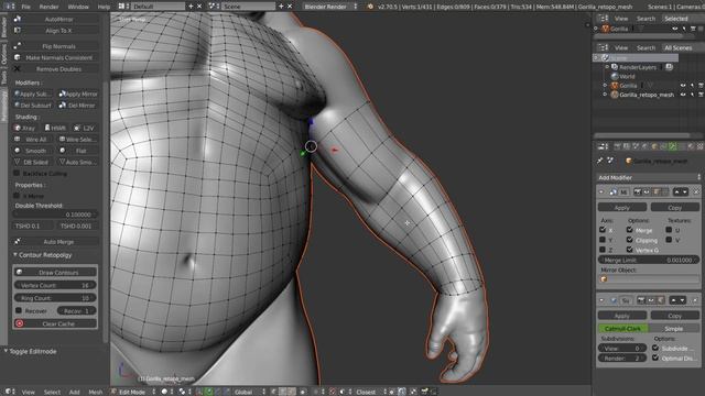 La retopologie sur Blender смотреть онлайн