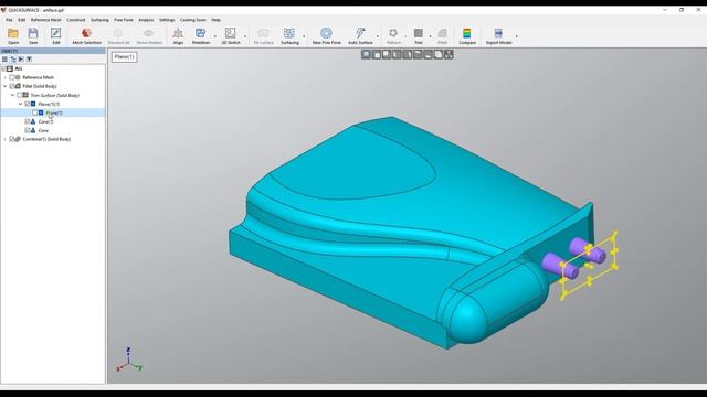 QS Tutorials_ Organising Objects Explorer - How To Do Reverse Engineering With QUICKSURFACE