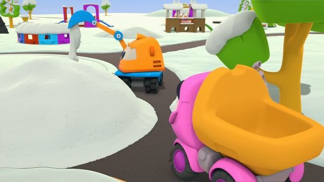 Песенка грузовичка Лёвы - Развивающее видео для детей и Маша Капуки - Подарок для Лаки смотреть онлайн