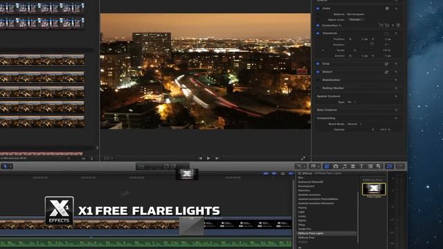XEffects Flare Lights Free Plugin for Final Cut Pro X (FCPX) #freeeffectfriday смотреть онлайн
