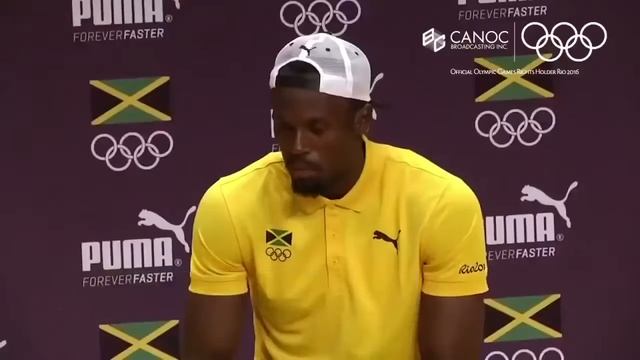 Jamacian Usain Bolt Fastest Men Press Conferences BRAZIL RIO 2016 Olympics!!! смотреть онлайн