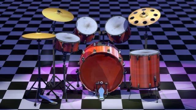 Blender 3D Drum Kit Skin Ripple Animation смотреть онлайн
