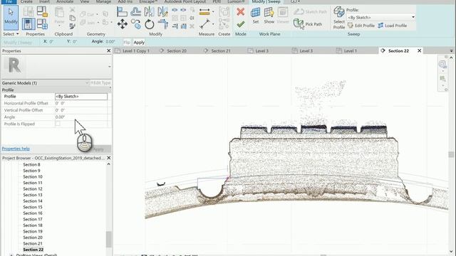 Revit curved path sweep смотреть онлайн