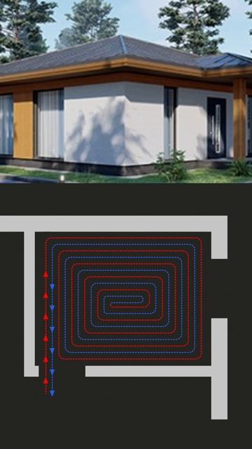 Водяное отопление дома в полу смотреть онлайн