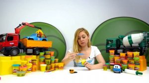 Лепи и играй: Машина для уборки улиц. Лепим из пластилина Плей До в видео для детей про машинки