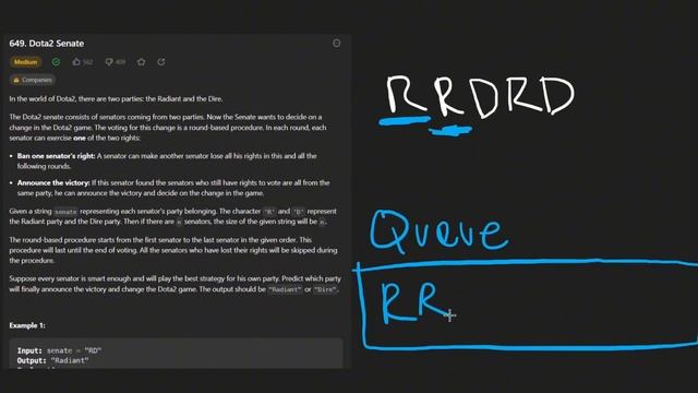 Leetcode 649: Dota2 Senate (RU) смотреть онлайн