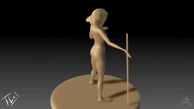 zbrush female mage WIP turntable смотреть онлайн