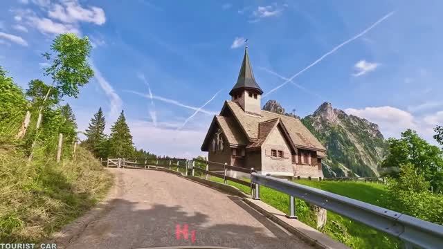 Поездка в ШВЕЙЦАРИИ (Риккенбах) Одна из самых красивых деревень в Швейцарии смотреть онлайн