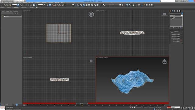 3Ds Max Tutorial 12 - Ripple Modifier смотреть онлайн