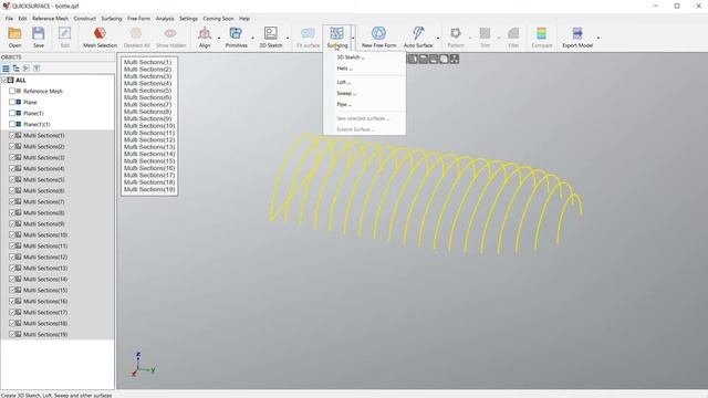 QS Tutorials_ Loft Command - How To Do Reverse Engineering With QUICKSURFACE